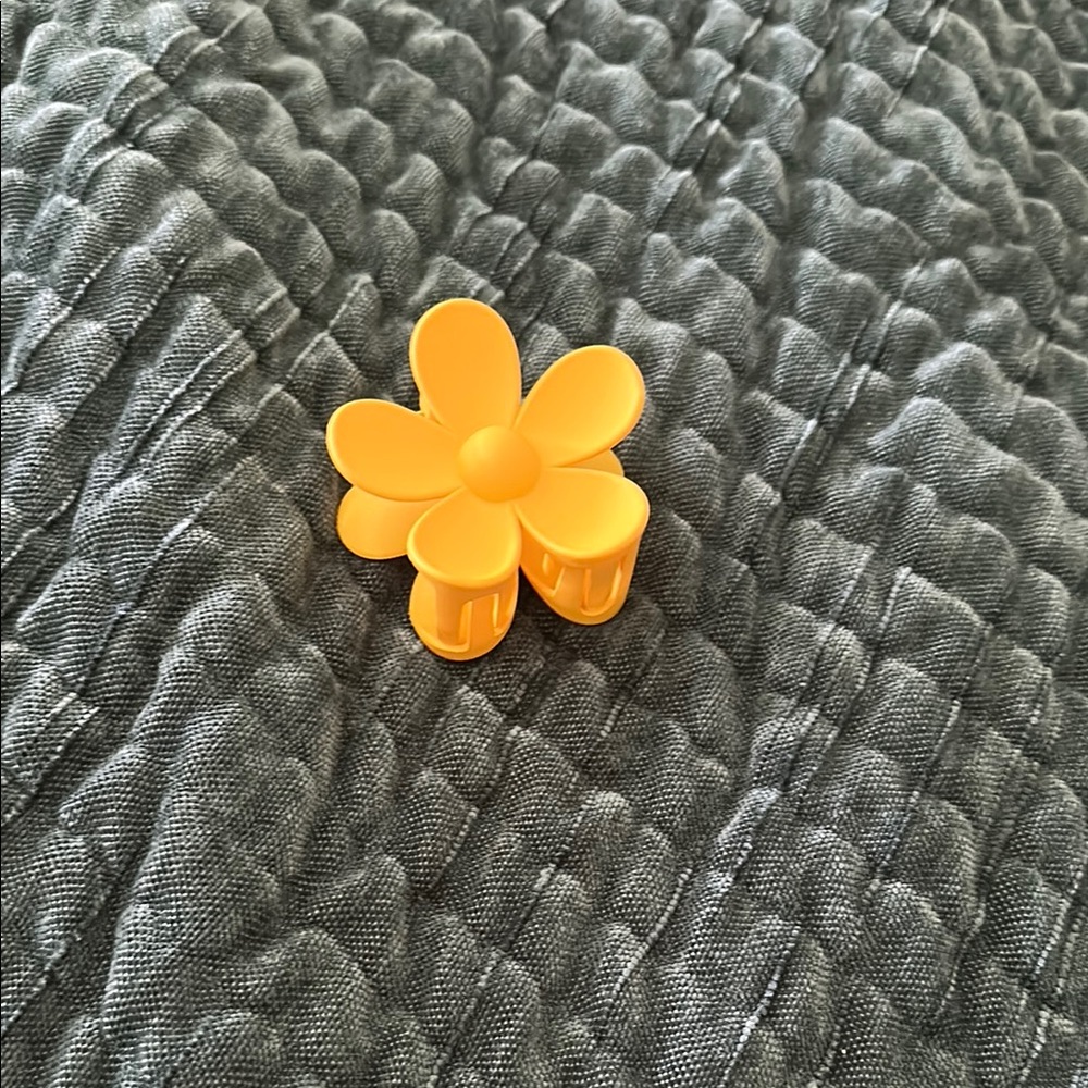 Yellow Flower Hair Clip